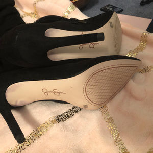 JESSICA SIMPSON OVER THE KNEE BLACK BOOTS **NEW**